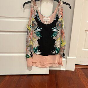 Anthropologie :  Corey Lynn Calter Floral Layered Split Back Tank